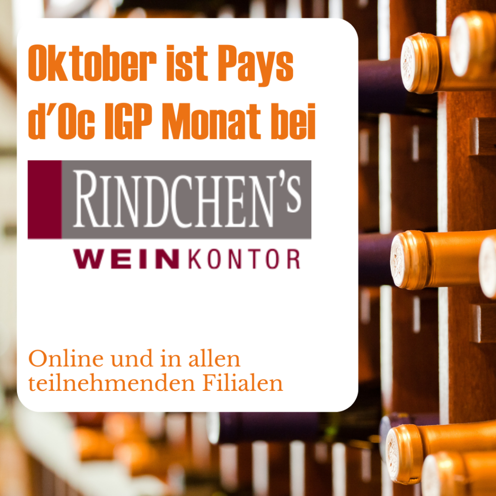 Im Oktober können in 14 Filialen und online Pays d'Oc IGP Weine kennen gelernt werden.